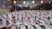 فیلم/ جشن تکلیف بیش از ۳۵۰ دختر در آستانه اشرفیه
