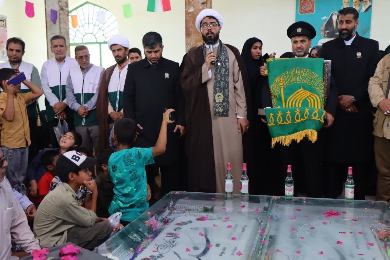 کاروان زیر سایه خورشید به شهرستان کهنوج رسید