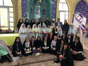 جشن بندگی ۱۲ نفر از دختران نومکلف در مسجد ثارالله زنجان برگزار شد