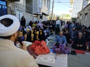 برگزاری مراسم جشن بزرگ ولادت امام رضا(ع) به همت جوانان مسجدی در سنقر