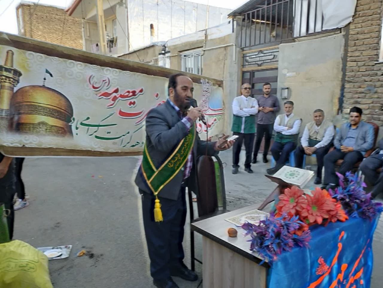 برگزاری مراسم جشن بزرگ ولادت امام رضا(ع) به همت جوانان مسجدی در سنقر