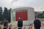 افتتاح مجموعه فرهنگی مختوم قلی با حضور رئیس جمهور ترکمنستان