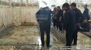 آماده‌سازی محل دفن شهید رئیسی در حرم مطهر امام رضا(ع)