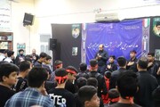 اجتماع عزاداری دانش آموزان گلستانی به مناسبت یادبود شهدای خدمت