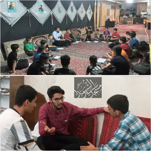 مسجدی که شب ها تبدیل به سالن درس و مطالعه برای نوجوانان می شود