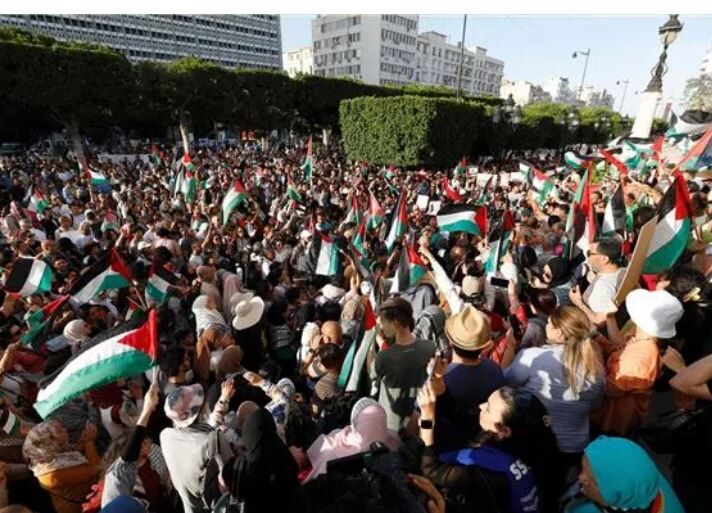 تظاهرات کشورهای عربی و غربی در محکومیت کشتار رژیم صهیونیستی در رفح
