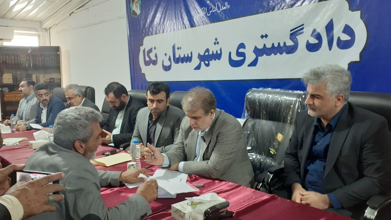 دیدار چهره به چهره رئیس کل دادگستری مازندران با مردم نکا