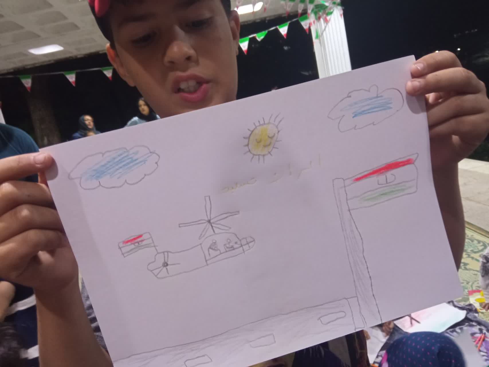 اندوه کودکانه در قاب نقاشی «شهید جمهور»