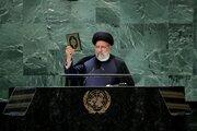 نصب سردیس «حضور قرآنی شهید رئیسی در سازمان ملل» در شیراز