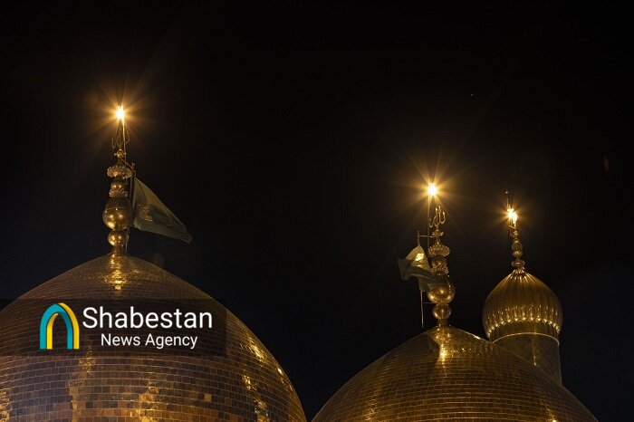 پرچم گنبد حرم مقدس امامین جوادین(ع) تعویض شد