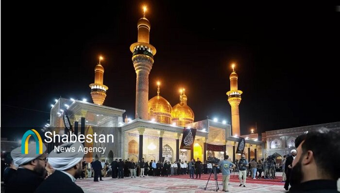 پرچم گنبد حرم مقدس امامین جوادین(ع) تعویض شد