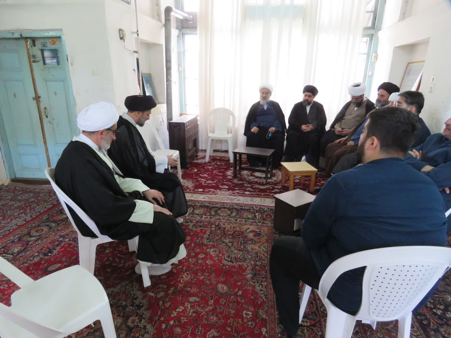 دیدار آیت الله فاضل لنکرانی با بیت آیت الله رودباری