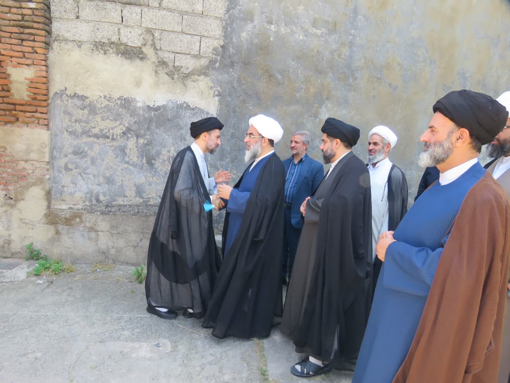 دیدار آیت الله فاضل لنکرانی با بیت آیت الله رودباری