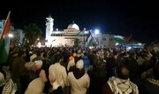 تحصن در مسجد «الکالوتی» اردن در محکومیت نسل‌کشی غزه