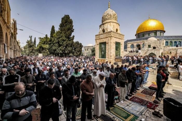 اقامه نماز عید قربان در مسجدالاقصی