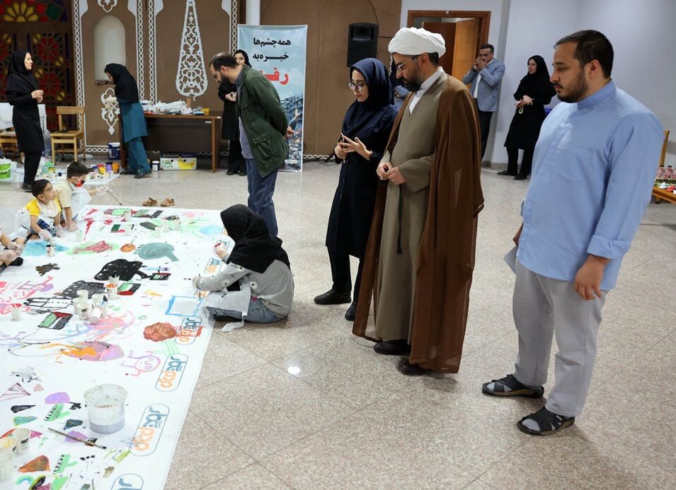 دورهمی کودکانه «همه چشمها خیره به رفح» با محوریت نقاشی در مشهد