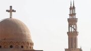 مراسم دعا در مسجد و کلیسای مصر برای صلح در فلسطین