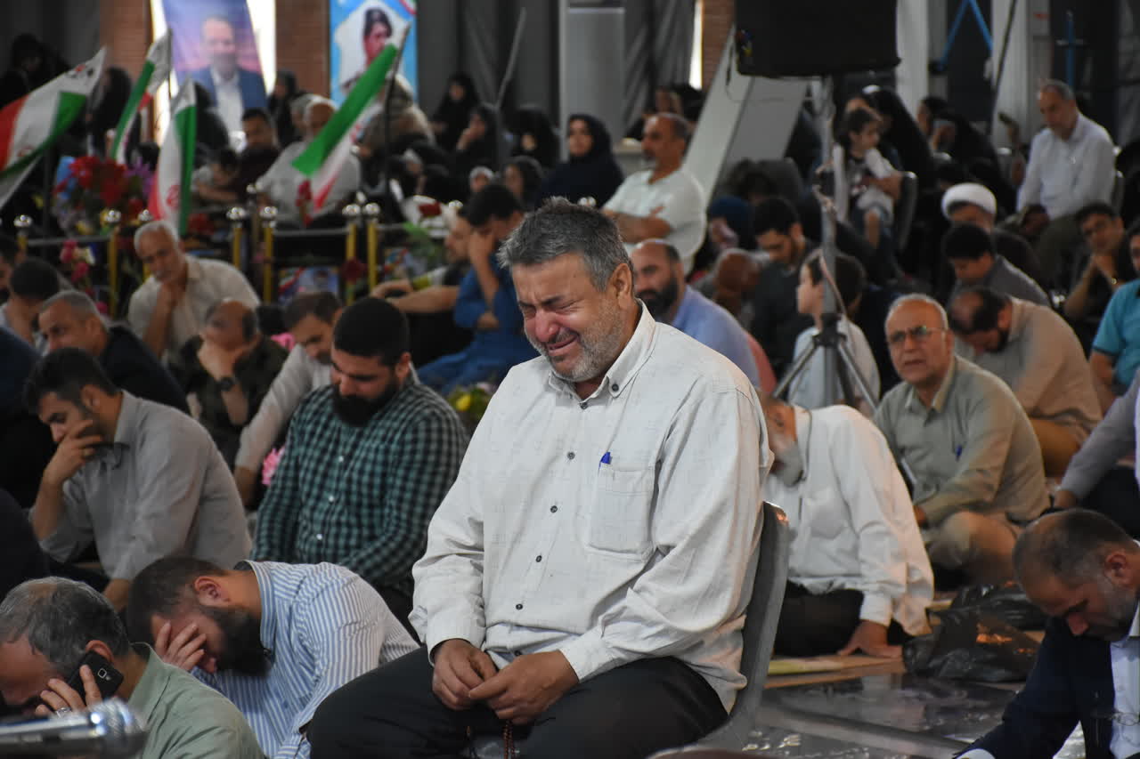 طنین نوای روحبخش دعای عرفه در گیلان