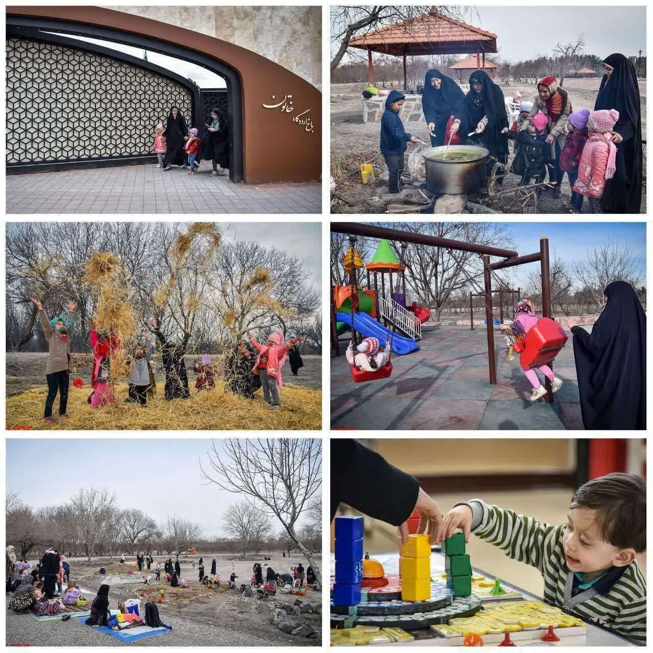 فضای جدید باغ اردوگاه «خاتون» مکانی امن و آرامش بخش برای خانوادهها