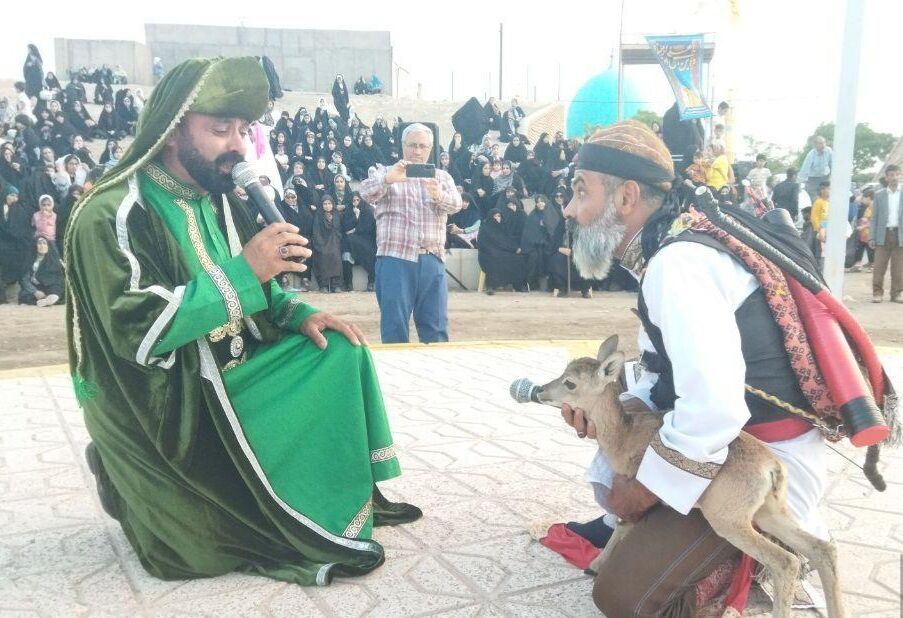 برگزاری مراسم آیینی حرکت کاروان امام رضا(ع) در فدیشه