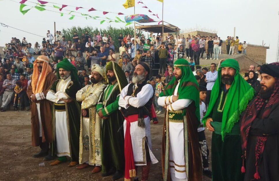 برگزاری مراسم آیینی حرکت کاروان امام رضا(ع) در فدیشه