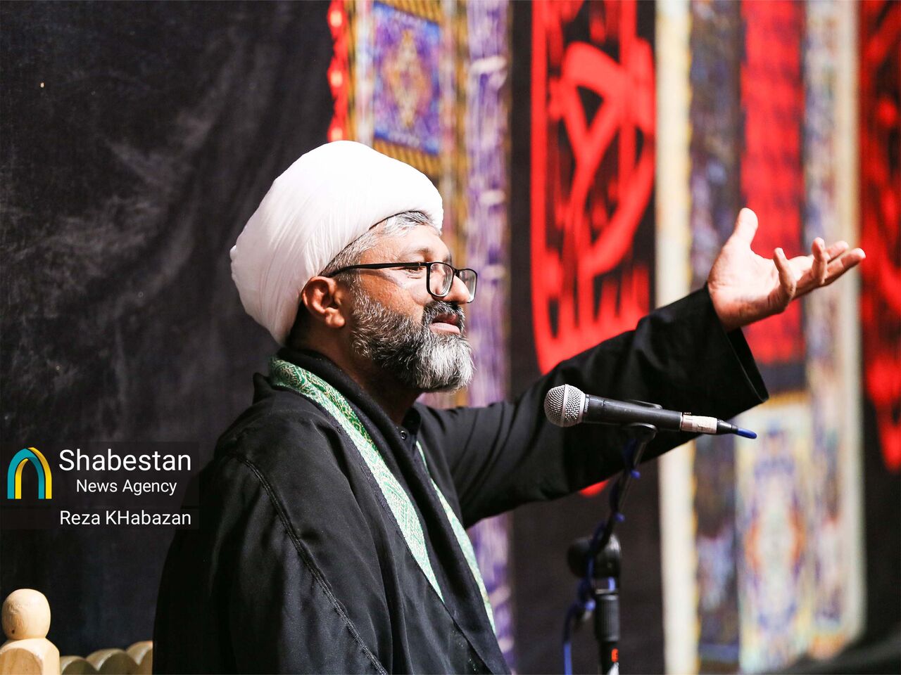 مراسم شب اول محرم در هیات یافاطمه‌الزهرا بجنورد