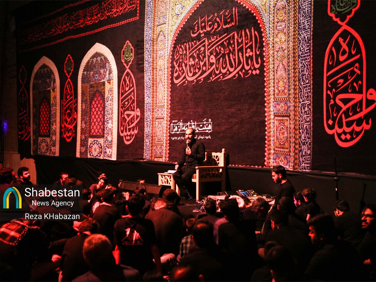 مراسم شب اول محرم در هیات یافاطمه‌الزهرا بجنورد