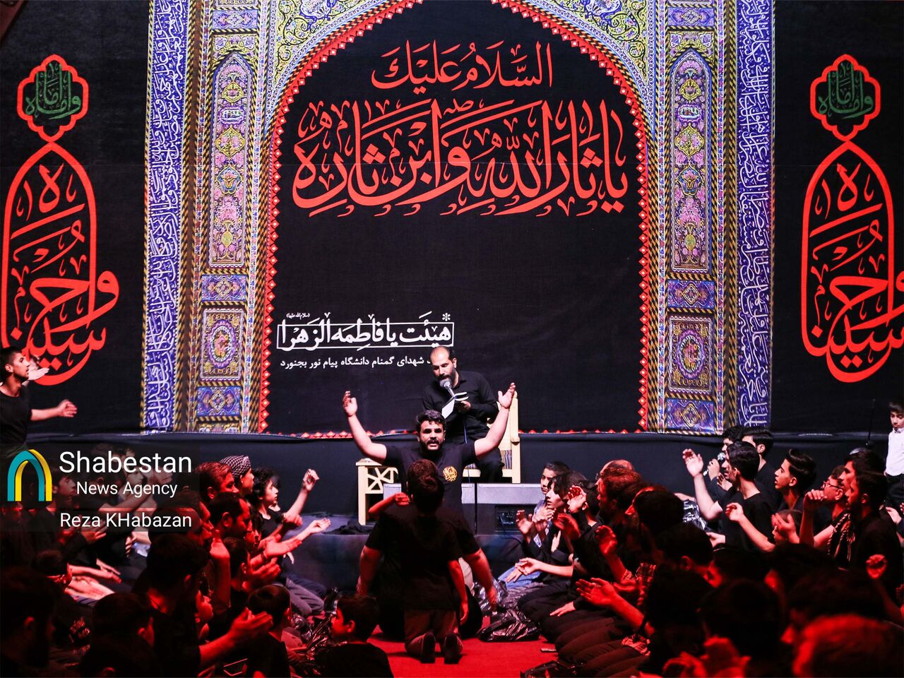 مراسم شب اول محرم در هیات یافاطمه‌الزهرا بجنورد