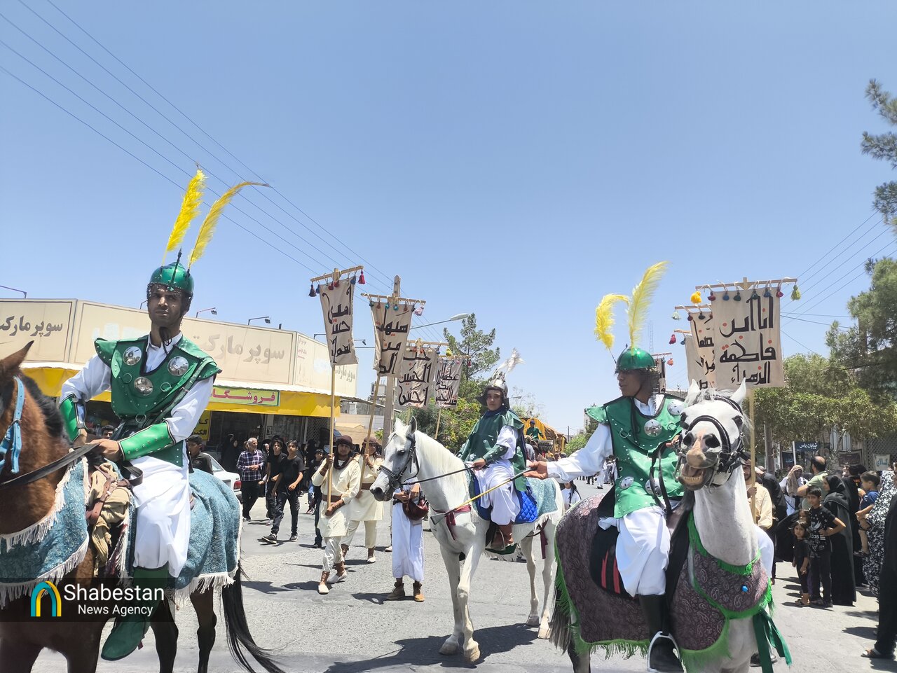 شبستان - حرکت کاروان نمادین نینوا در بیرجند