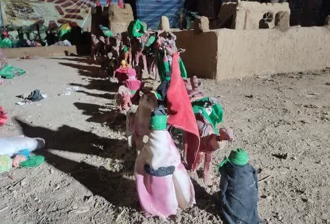 بزرگترین نمایشگاه ویژه ایام محرم استان همدان در روستای تکه نهاوند افتتاح شد