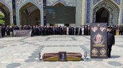 پدر شهیدان حجازی در حرم مطهر رضوی تشییع و دفن شد