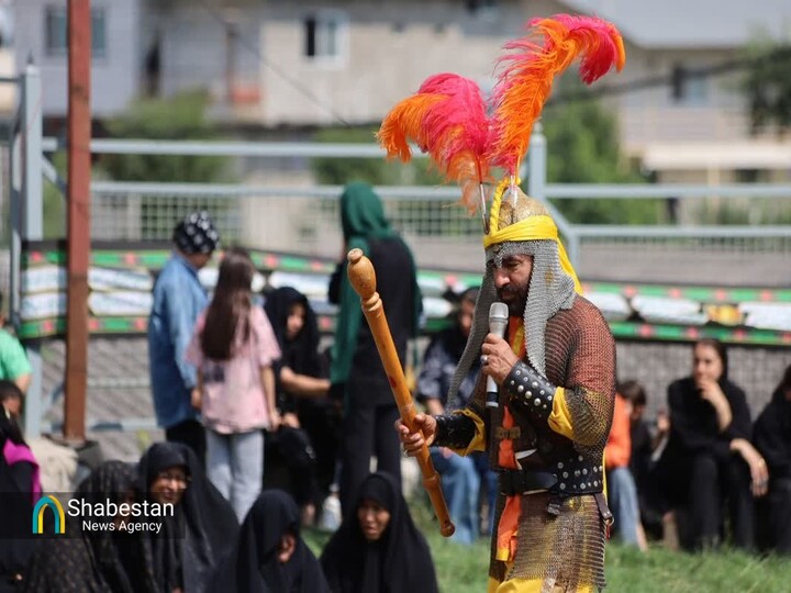 برپایی تعزیه در کوه‌پارک مشهد