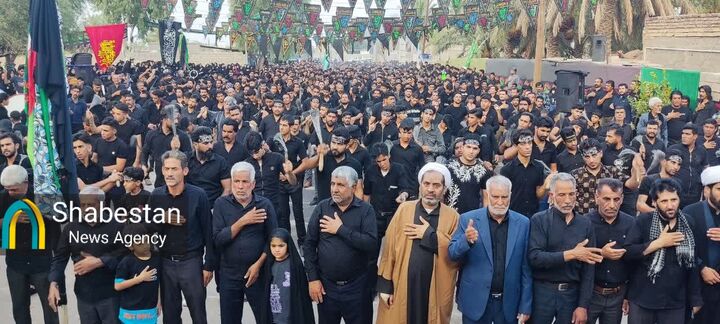 "جانم ابالفضل" عزاداران تاسوعا در روستای یوسف‌آباد فهرج