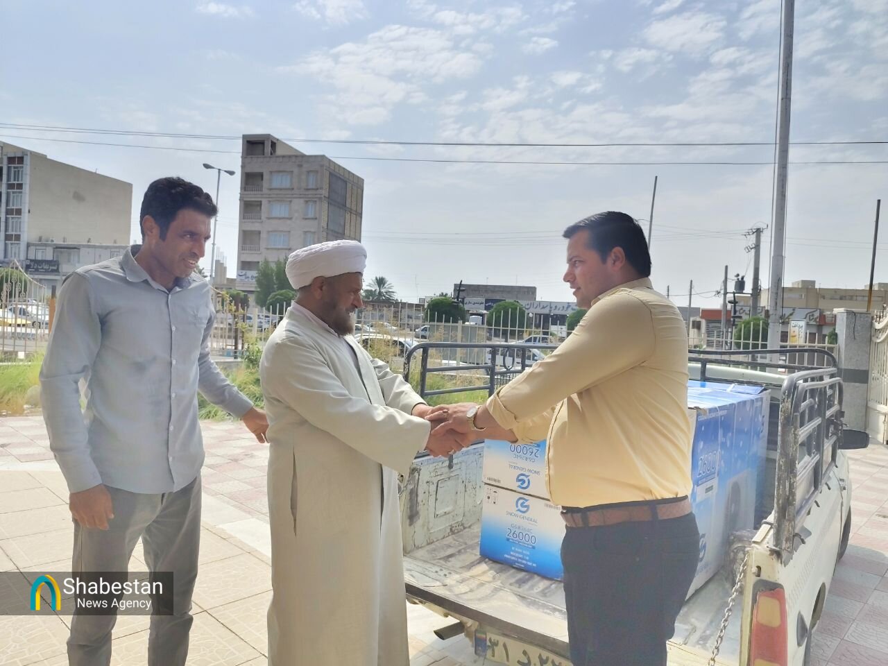 اهدای وسایل سرمایشی به مساجد برقرار شهرستان جیرفت