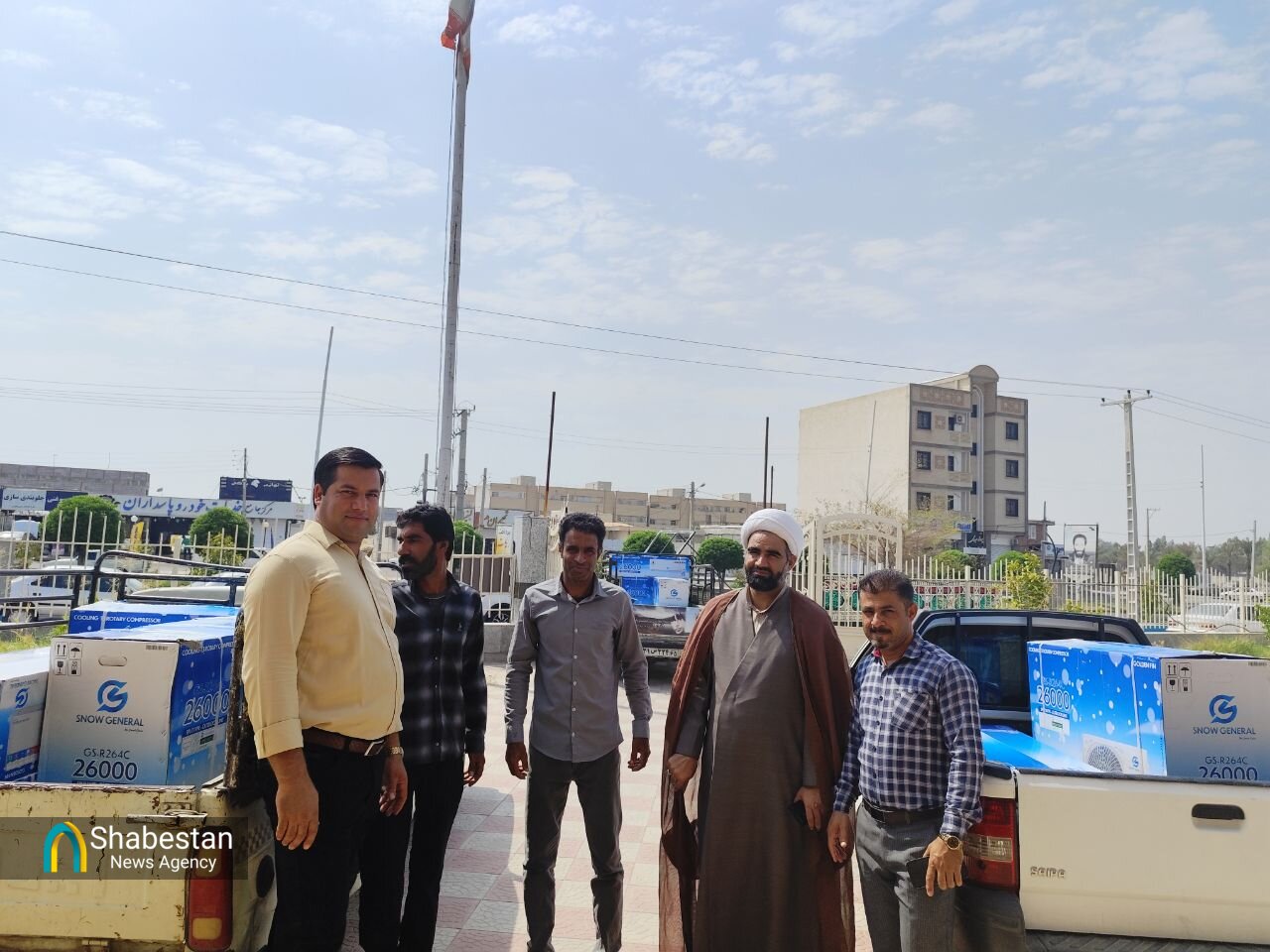 اهدای وسایل سرمایشی به مساجد برقرار شهرستان جیرفت