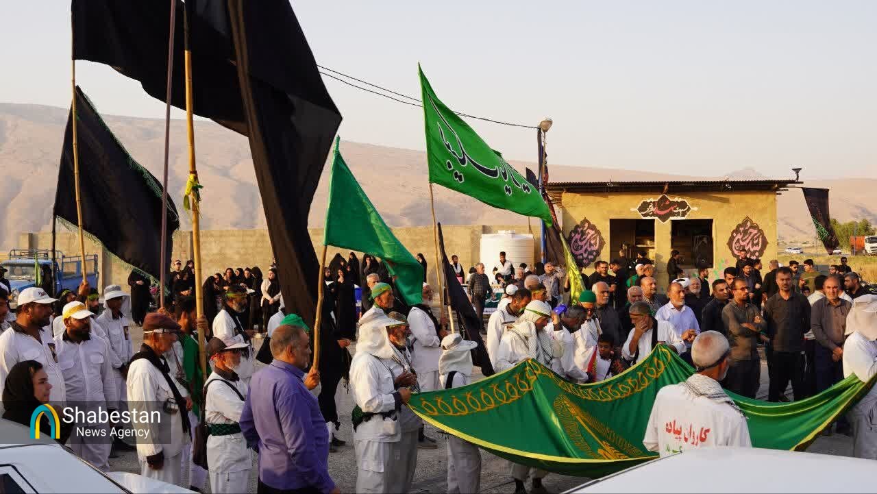 ۲۶۰۰ کیلومتر پیاده روی به عشق حسین(ع) / کاروان پیادهی حرم تا حرم بعد از ۴۰ روز وارد خاک خوزستان شد