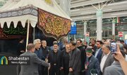 ورود جمعی از پیرغلامان حسینی به فرودگاه بین‌المللی کرمان