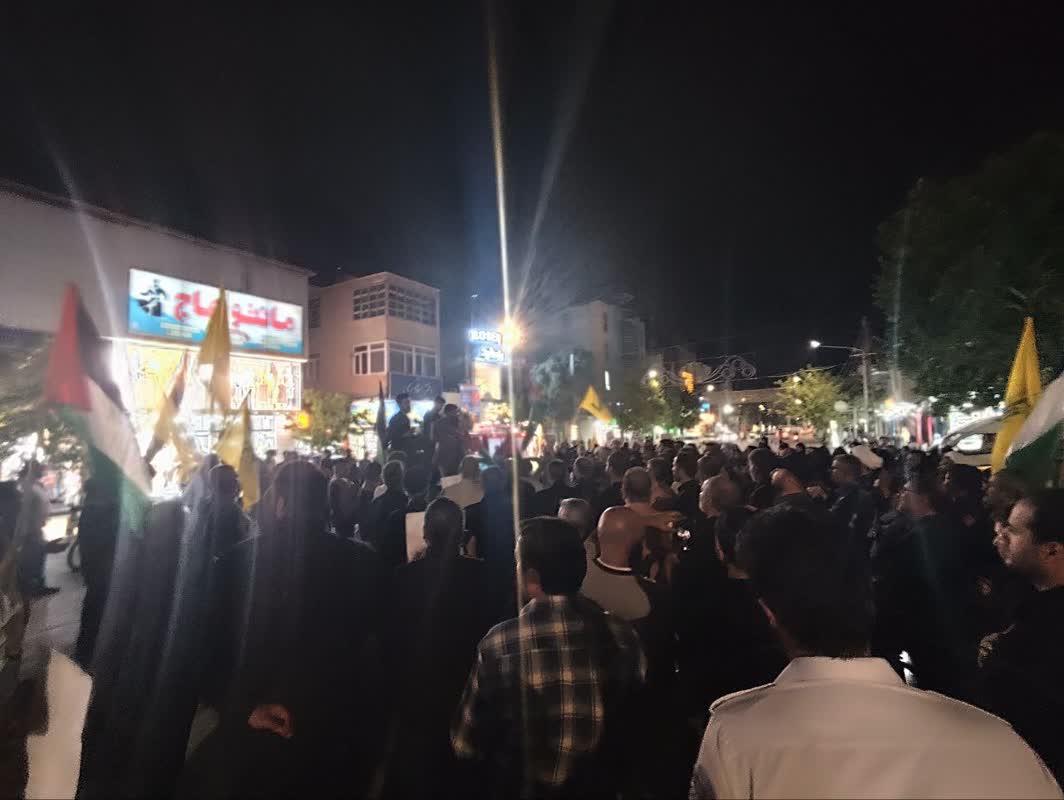 تجمع مردم همدان در محکومیت ترور اسمائیل هنیه