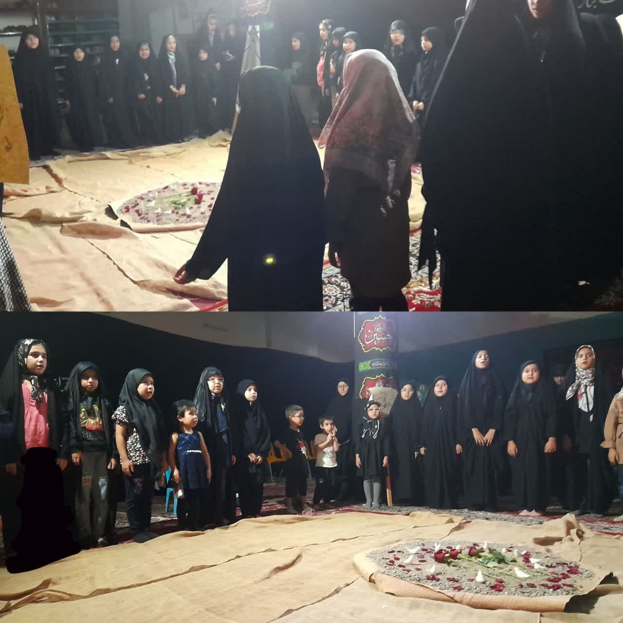 روایت زنانههای کربلا توسط دختران مسجد فاطمهالزهرا(س) مشهد