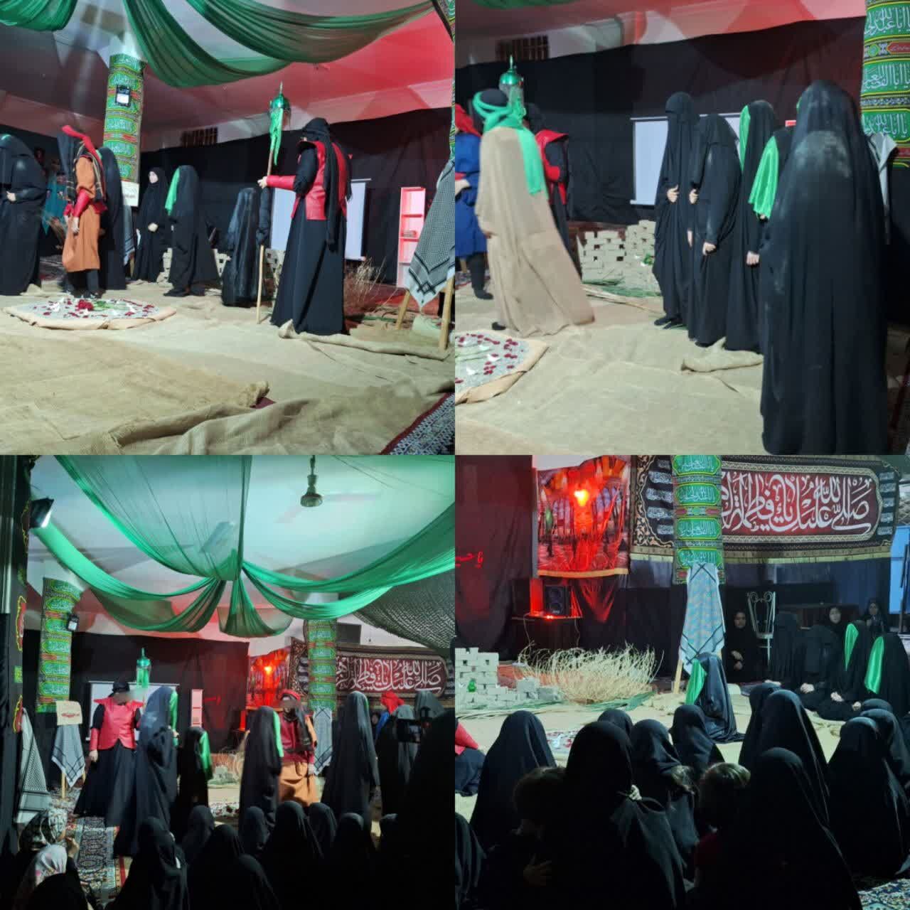 روایت زنانههای کربلا توسط دختران مسجد فاطمهالزهرا(س) مشهد