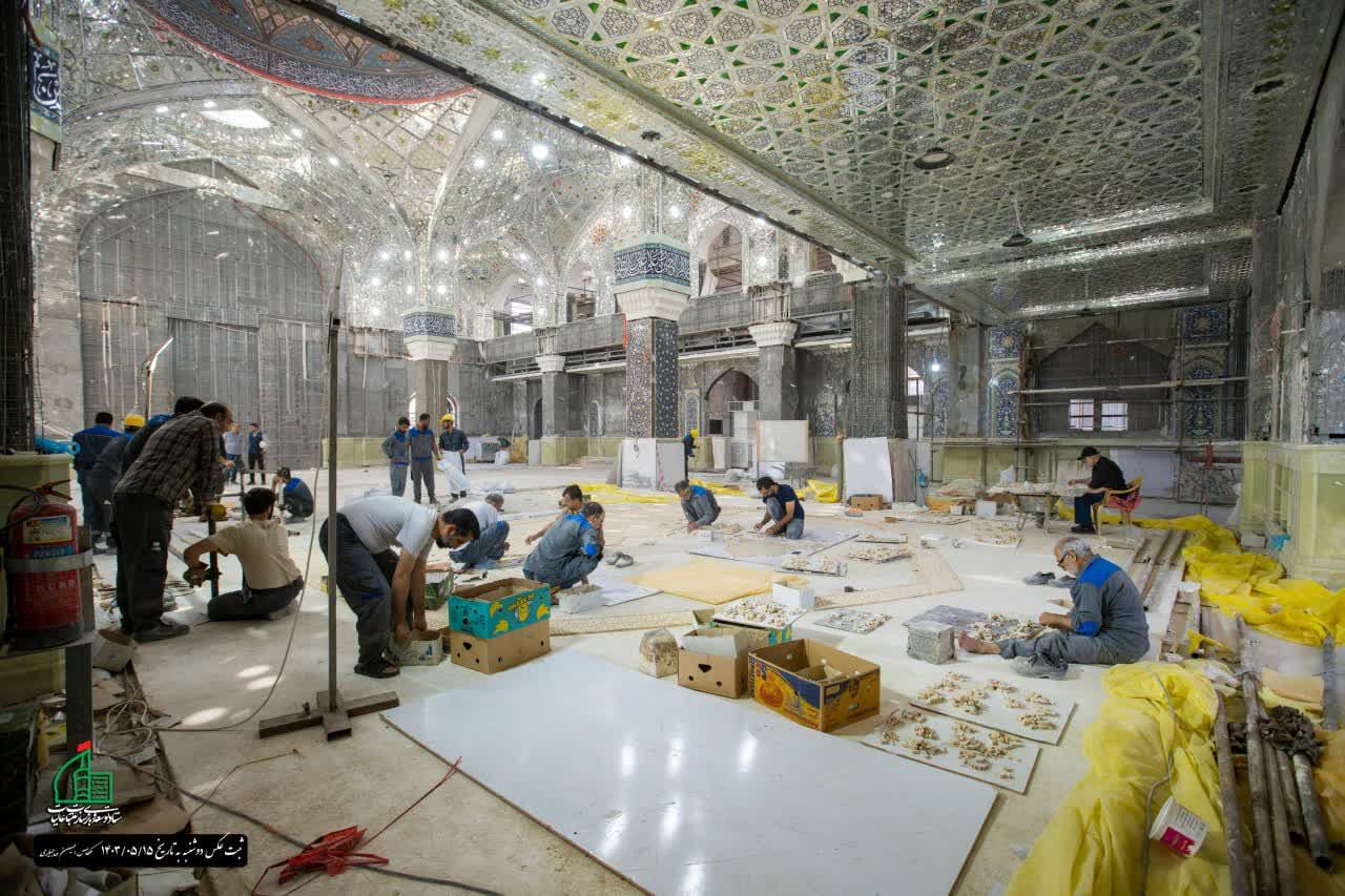 آمادهسازی سازه جدید تل زینبیه برای میزبانی از زائران اربعین+ تصاویر