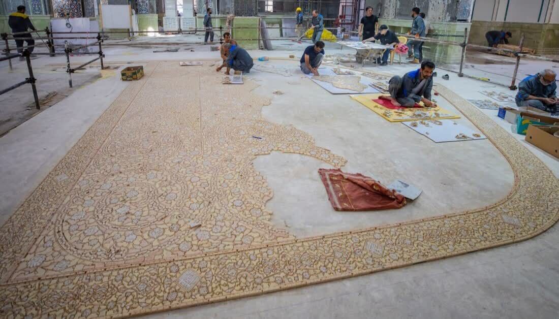 آمادهسازی سازه جدید تل زینبیه برای میزبانی از زائران اربعین+ تصاویر