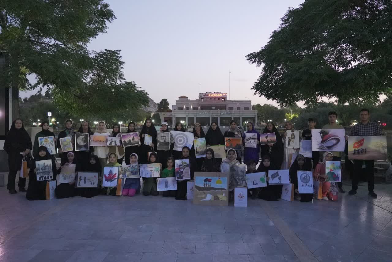روایتگری هنرمندان نوجوانان از راهپیمایی اربعین