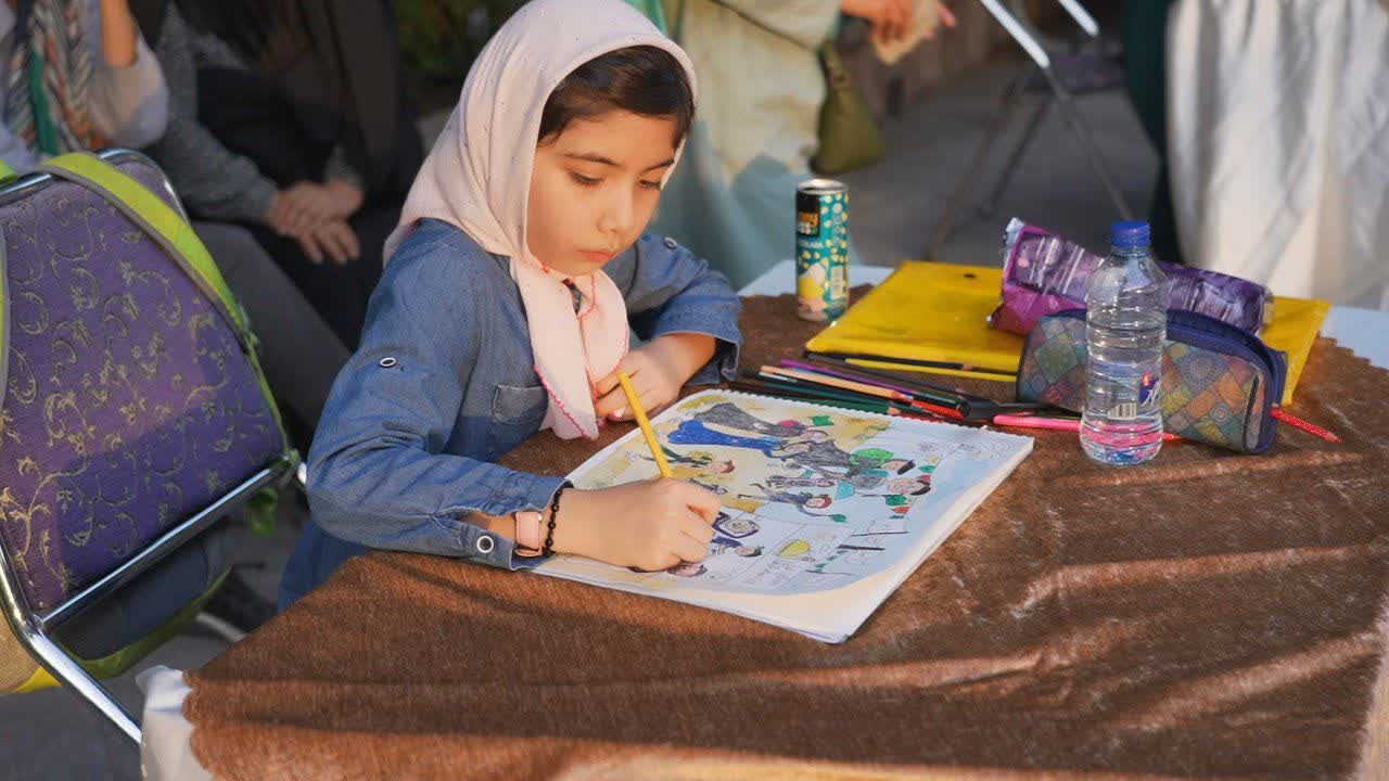روایتگری هنرمندان نوجوانان از راهپیمایی اربعین