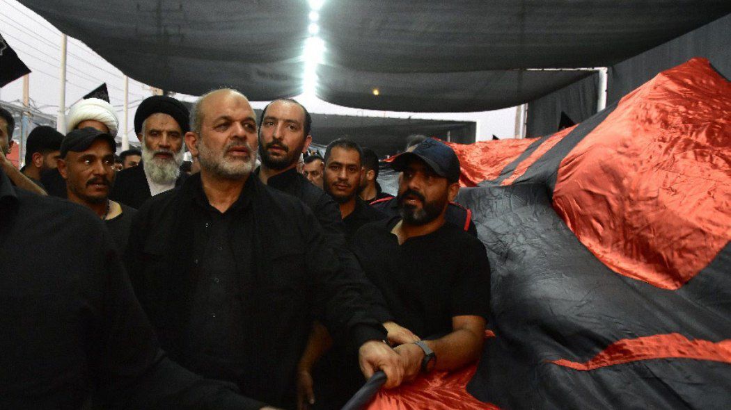 آیین اهتزاز پرچم عزای حسینی و آغاز به کار مواکب مرز شلمچه+ عکس