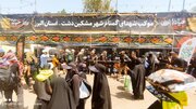خدمت‌رسانی موکب شهدای گمنام به زائران اربعین در نجف اشرف
