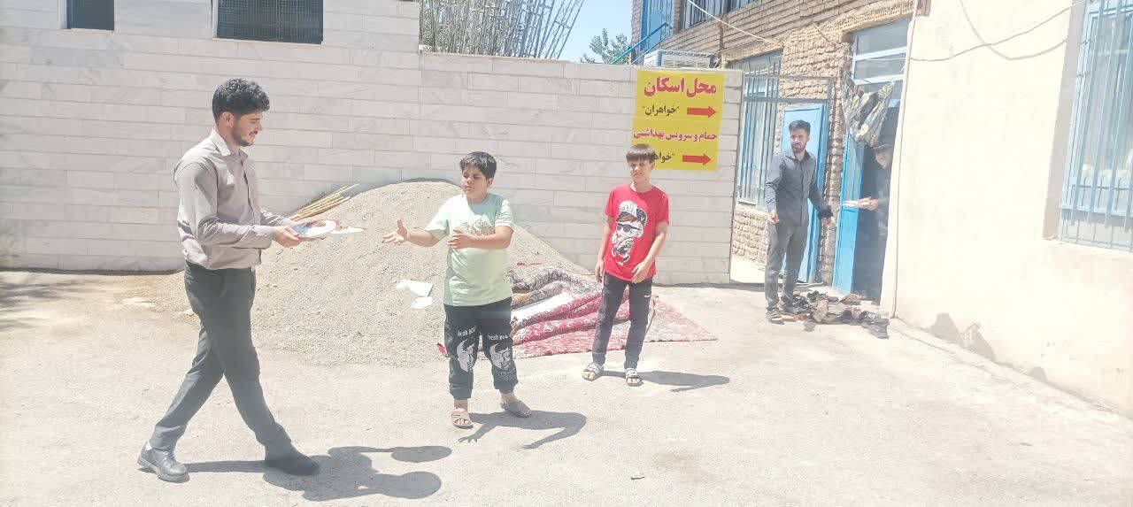 خدمت‌رسانی به زائران حسینی در شهرستان دورود