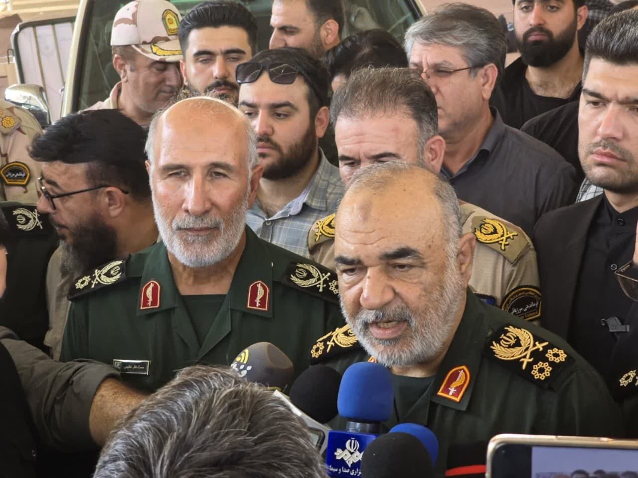 بازدید فرمانده کل سپاه پاسداران از پایانه بین المللی خسروی