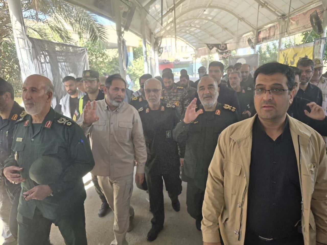 بازدید فرمانده کل سپاه پاسداران از پایانه بین المللی خسروی