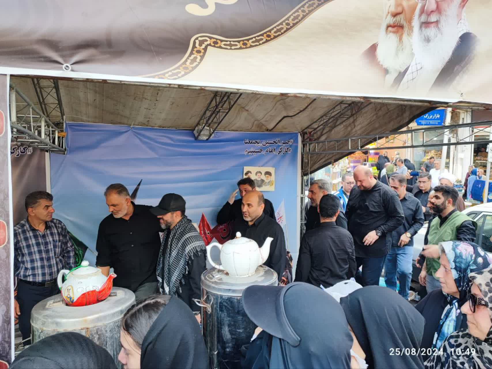 پذیرایی از ۵۰۰۰ عزادار در موکب ۴۱۸ شهید کارگری استان گیلان